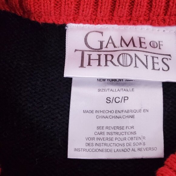 GAME of Thrones JOY TO THE REALM Mens Knit Sweater - Picture 3 of 14